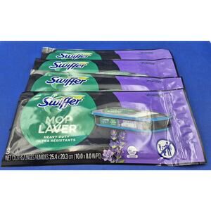SWIFFER Heavy Duty Lavender Scented Mop Cloths Four 3-Packs NEW